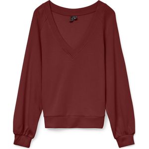Vero Moda - Vmhali Ls V-neck Top - Dames Trui - Syrah