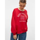 Vero Moda - Vmagnes Maly Ls Sweat Box - Rode Trui - Dames