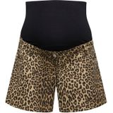 Only - OLMNaomi - Zwangerschapsjeans - Bruin - Dierenprint - Kort
