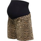 Only - OLMNaomi - Zwangerschapsjeans - Bruin - Dierenprint - Kort