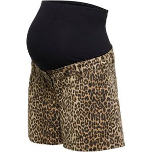 Only - OLMNaomi - Zwangerschapsjeans - Bruin - Dierenprint - Kort