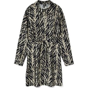 VERO MODA - Blousejurk - Taupe - Donkerbeige - Zwart
