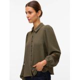 VERO MODA - VMALVA LACE LS SHIRT - Blouse - Dames - Lange Mouwen - Kanten Detail