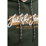 JACK & JONES - JJURBAN - Hoodie - Donkergroen - Regular Fit