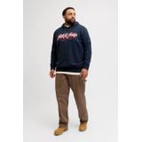 JACK & JONES - JJURBAN - Hoodie - Donkerblauw - Plus Size
