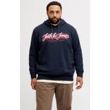 JACK & JONES - JJURBAN - Hoodie - Donkerblauw - Plus Size