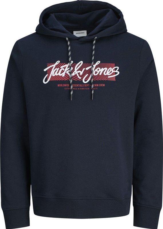 JACK & JONES - JJURBAN - Hoodie - Donkerblauw - Plus Size