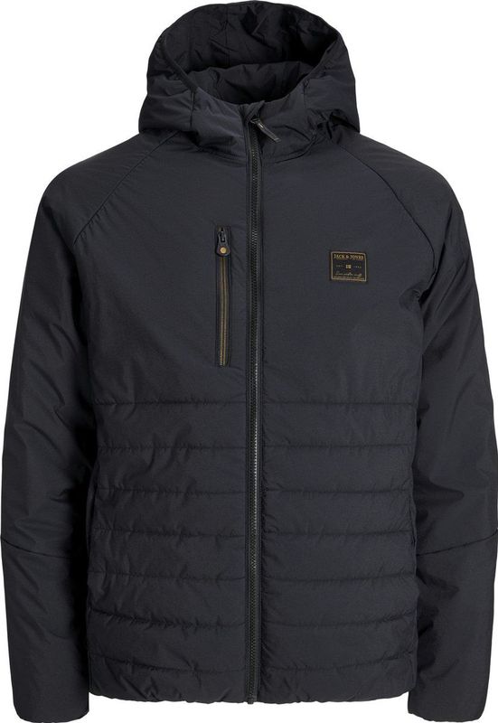 JACK & JONES Heren Jjfinn Hybrid Jacket Pls, Zwart, 3X_l, zwart, 3XL