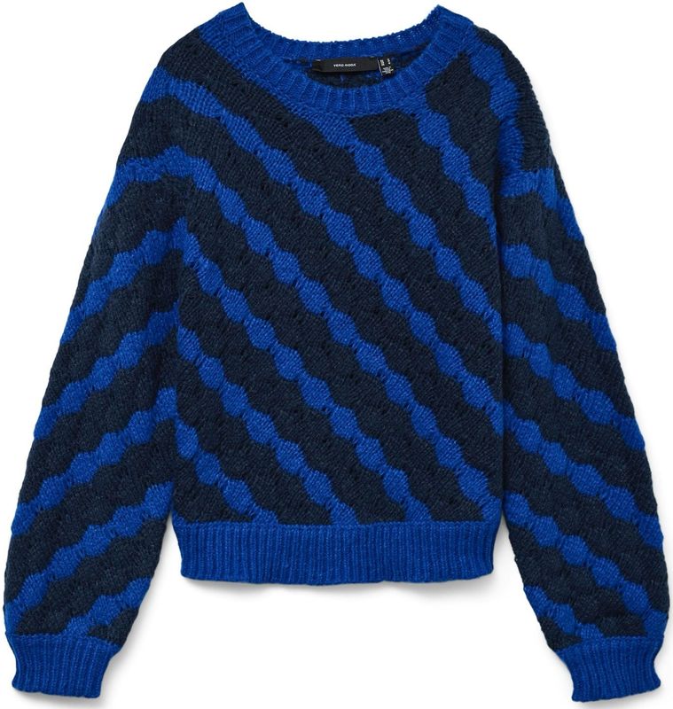 Vero Moda - Gebreide Trui - Regular Fit - Ronde Hals - Lange Mouwen