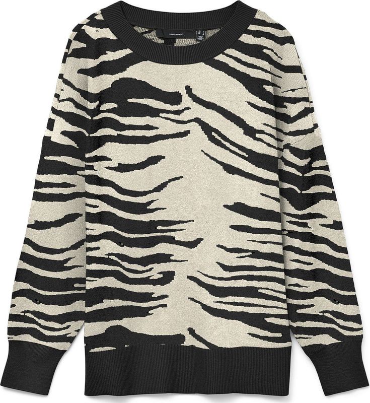 Vero Moda - Nancy Long - Sweater - Zwart - Regular Fit