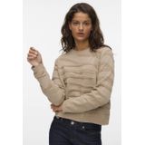 Vero Moda - Vmmalou Ls O-neck Pullover - Gebreide Trui - Birch