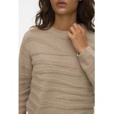 Vero Moda - Vmmalou Ls O-neck Pullover - Gebreide Trui - Birch