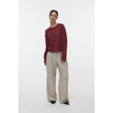 Vero Moda - Vmrose Ls O-neck Pullover - Syrah/melange - Dames Trui