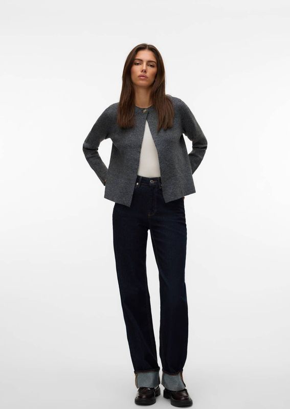 VERO MODA - VMMARINA - Cardigan - Grijs Melange