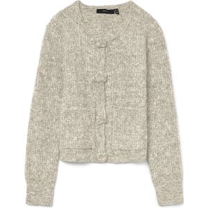 Vero Moda - Vmblossom Ls O-neck - Cardigan - Birch/Melange