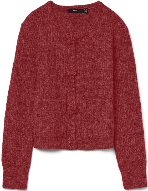 Vmblossom - Gebreid Vest - Regular Fit - Lange Mouwen - O-hals