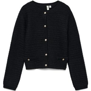 Vmsoleil - Gebreid Vest - Regular Fit - O-hals - Lange Mouwen - Knoopsluiting