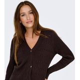 JDY - Lumi Life - Cardigan - Donkerbruin