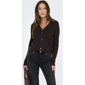JDY - Lumi Life - Cardigan - Donkerbruin