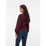 VERO MODA - Gebreide Trui - Donkerrood