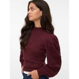 VERO MODA - Gebreide Trui - Donkerrood