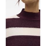 Vero - Oda Vinez Highneck - Pull - Bordeau - Korte Lengte - Manches Longues