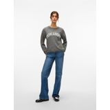 Vero Moda - Vmamoremio Ls O-neck Pullover - Zilver - Dames