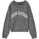 Vero Moda - Vmamoremio Ls O-neck Pullover - Zilver - Dames