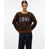 Vero Moda - Gebreide Trui - Regular Fit - Ronde Hals - Lange Mouwen