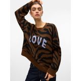 Vero Moda - Gebreide Trui - Regular Fit - Ronde Hals - Lange Mouwen