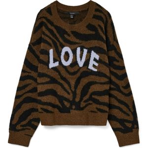 Vero Moda - Gebreide Trui - Regular Fit - Ronde Hals - Lange Mouwen