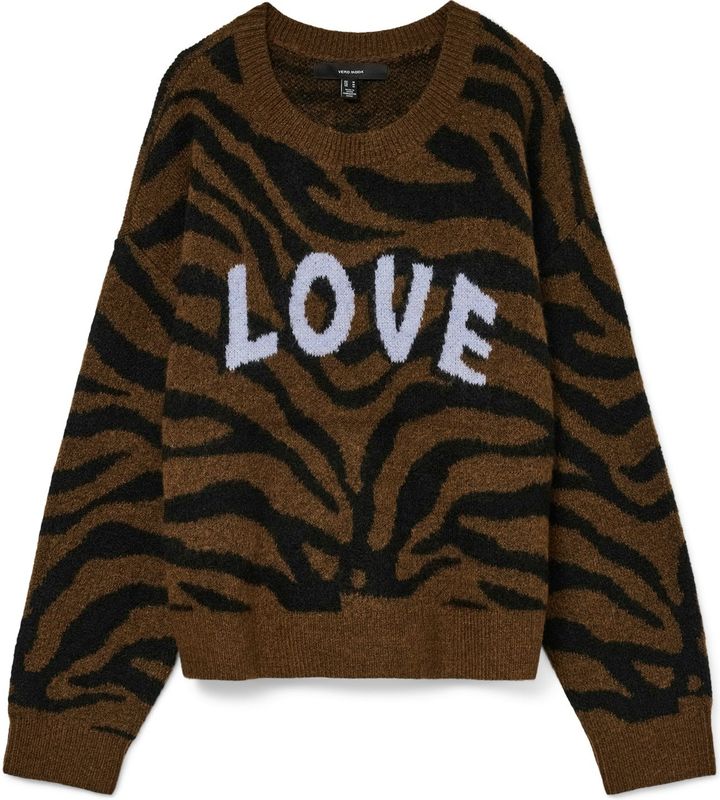 Vero Moda - Gebreide Trui - Regular Fit - Ronde Hals - Lange Mouwen