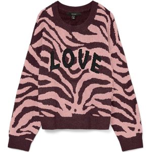 Vero Moda - Gebreide Trui - Regular Fit - Ronde Hals - Lange Mouwen