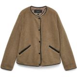 Vmcandice - Jas - Kort - Lange Mouwen - O-hals - Drukknoopsluiting - Voorzakken