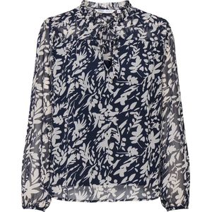 HEMA - FLOWER PUMIC - Blouse - Night Sky AOP - Lange Mouwen - Staande Kraag