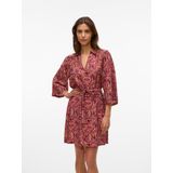 VERO MODA - VMFLORENCE - Jurk - Ecru - Driekwart Mouw - Knielengte