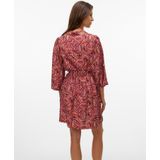 VERO MODA - VMFLORENCE - Jurk - Ecru - Driekwart Mouw - Knielengte