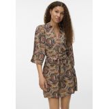 VERO MODA - Korte Jurk - Bedrukt - Viscose Materiaal