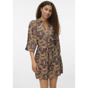 VERO MODA - Korte Jurk - Bedrukt - Viscose Materiaal