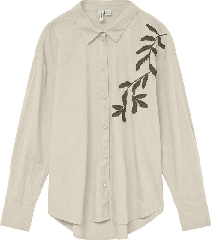 Vero Moda - Vmfern Shirt Wvn Btq Ga 10333342 - Blouse - Birch/Grape Leaf
