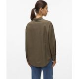 Vero Moda - Vmfern Shirt Wvn Btq Ga 10333342 - Blouse - Grape Leaf/Birch Emb
