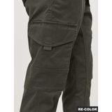 Jack and Jones Junior - Cargobroek - Groen - Biologisch Katoen - Slim Fit