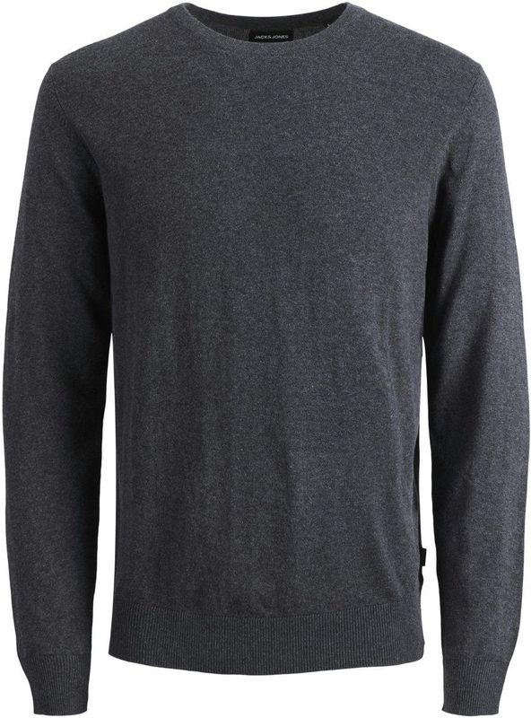 Jack & Jones - Heren Trui Emil Knit Crew Neck - Zwart - Maat L