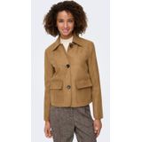 JDY - Suede Jasje - Camel - Leren Jassen