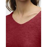 Vmcrewlefile - Gebreide Pullover - V-Hals - Lange Mouwen - Loose Fit