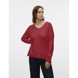 Vmcrewlefile - Gebreide Pullover - V-Hals - Lange Mouwen - Loose Fit