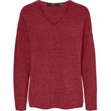 Vmcrewlefile - Gebreide Pullover - V-Hals - Lange Mouwen - Loose Fit