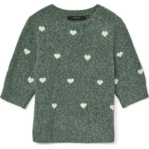 Vero Moda - Vmdoffy Intarsia - Trui - Groen - Dames