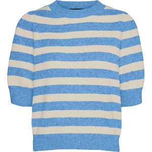 Vmdoffy - Gebreide Pullover - O-hals - Regular Fit - 2/4 Mouwen - Pofmouwen