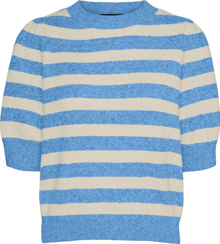 Vmdoffy - Gebreide Pullover - O-hals - Regular Fit - 2/4 Mouwen - Pofmouwen